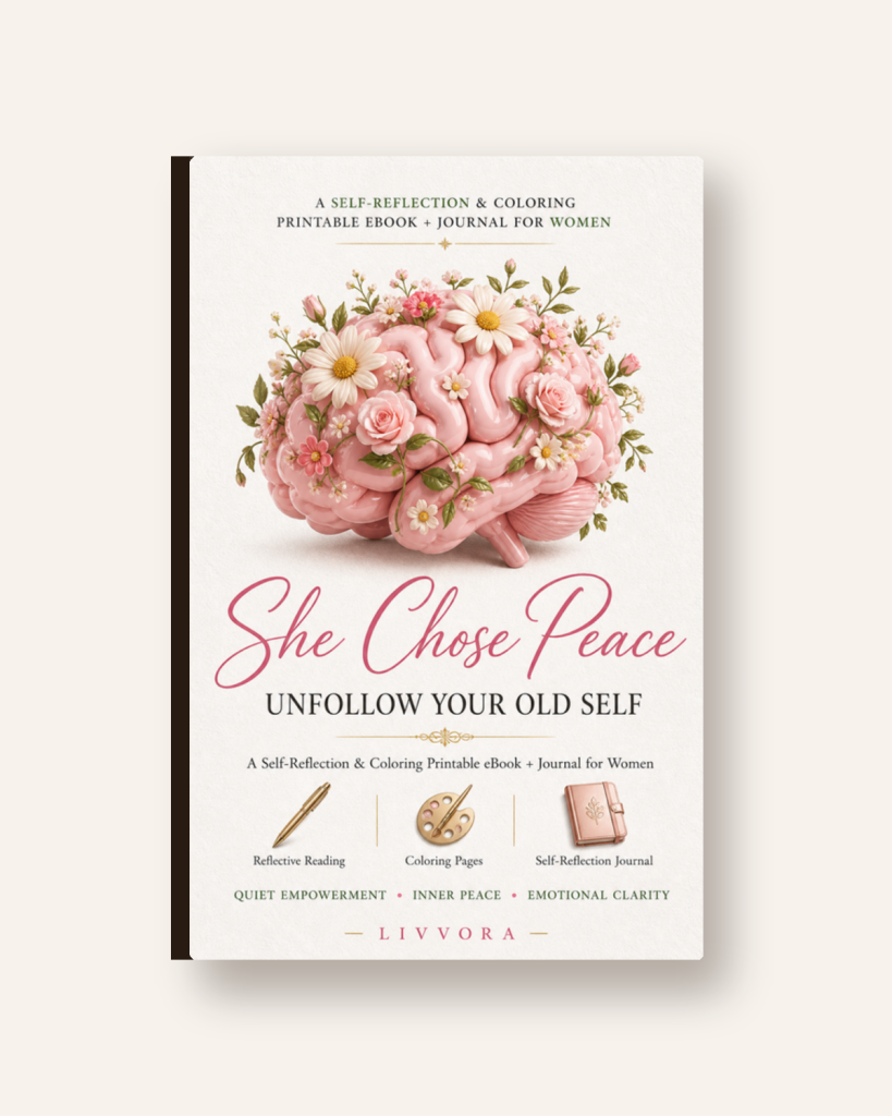 She Chose Peace — Self-Reflection & Coloring eBook for Women.