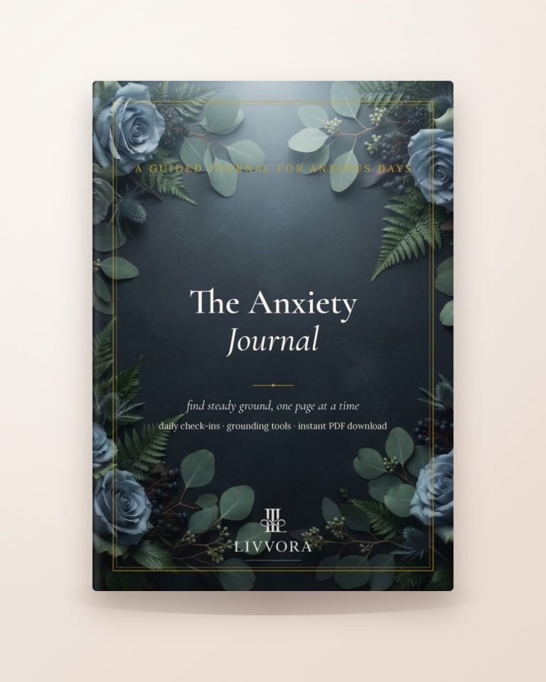 The Anxiety Journal digital reflection workbook cover